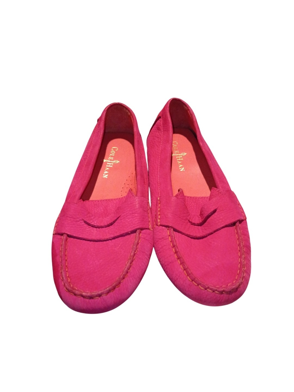 Cole Haan Driving Loafers Women’s Size 8 Pink Leather Moccasin Slip-On Comfort